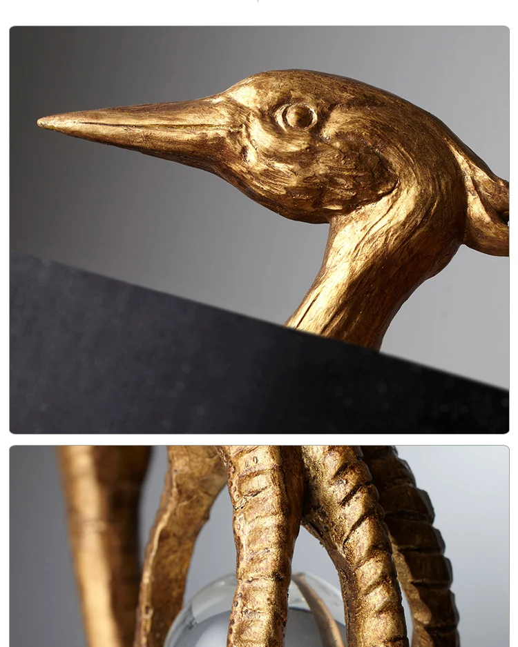 Creative Design Ostrich Shape Table Lamp American and Western Living Room Bedroom Desk lamp Modern Art Home Deco Light Luminaire