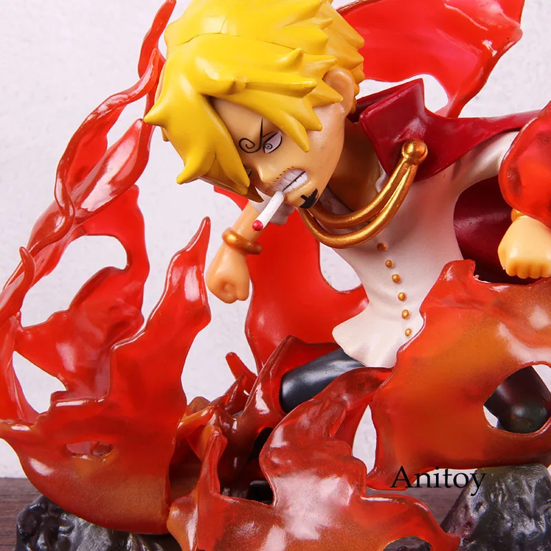 Аниме one piece Highkick Vinsmoke Sanji Law GK статуя ПВХ one piece фигурка Коллекционная модель игрушки подарок с светильник