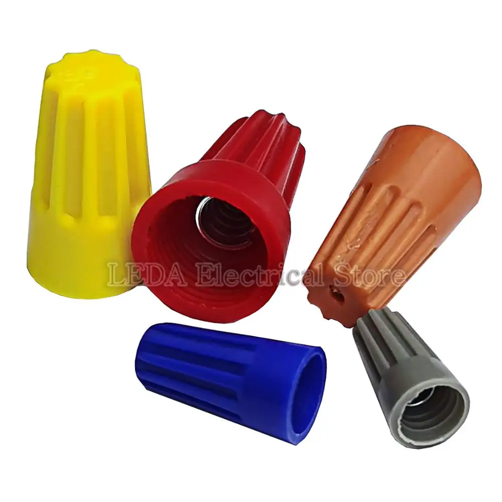 

25Pcs P1 P2 P3 P4 P6 colorful Electrical Wire Twist Connectors Assorted Wire Twist Nut Connector Terminals Cap Rotating Kit