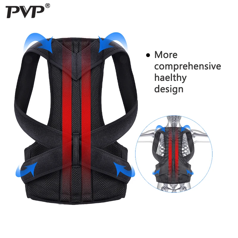 

Back Posture Corrector Shoulder Lumbar Brace Spine Support Belt Adjustable Adult Corset Posture Correction Belt Body Health Care