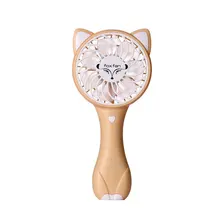 Мультяшная лиса мини складной Usb Перезаряжаемый маленький вентилятор портативный бесшумный декомпрессионный ручной вентилятор креативный