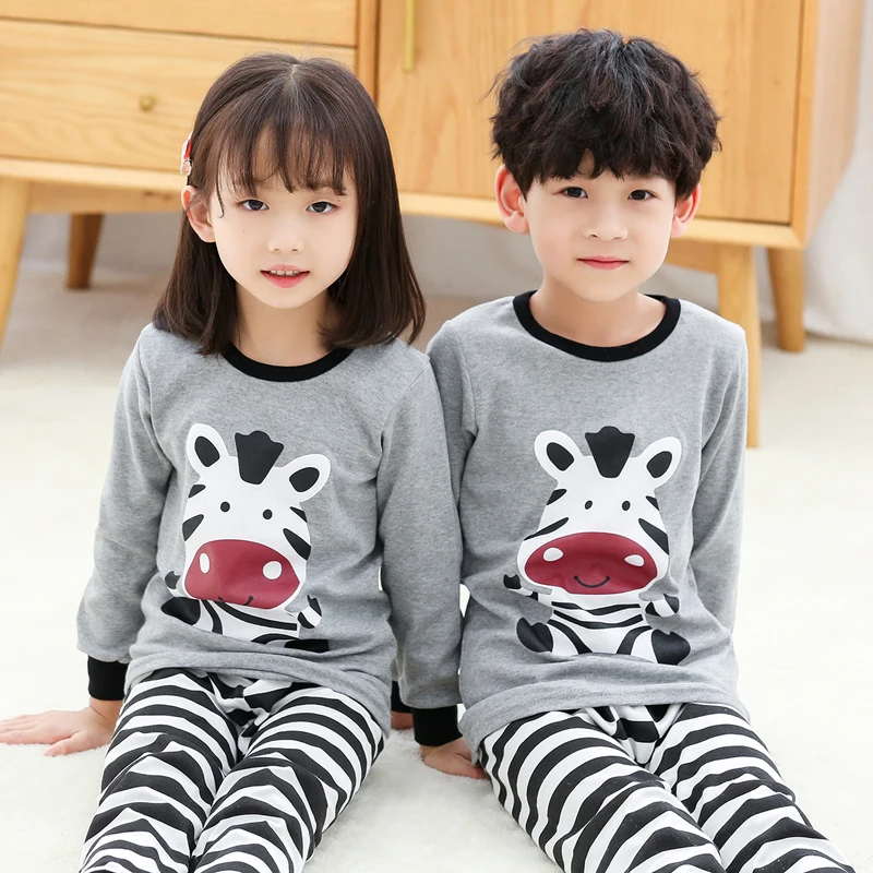 Cena Piżama dziecięca dzieci chłopcy odzież dziecięca dzieci dziewczyny bielizna nocna odzież dziecięca z długim rękawem odzież domowa dla piżam dziecięcych