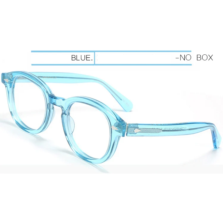 Высокое качество M Logo Lemtosh Стиль Солнцезащитные очки Деппа поляризационные мужские ацетатные очки по рецепту Круглые Женские брендовые дизайнерские - Цвет линз: Blue