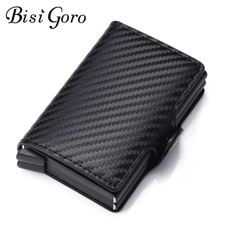 BISI GORO RFID держатели для карт Двойные коробки 2020 карбоновый кошелек