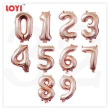 Лидер продаж 32-дюймовый с цифрами шар розовое золото шампанское золото вечерние украшения украшение для свадьбы, на день рождения Алюминий пленка балло