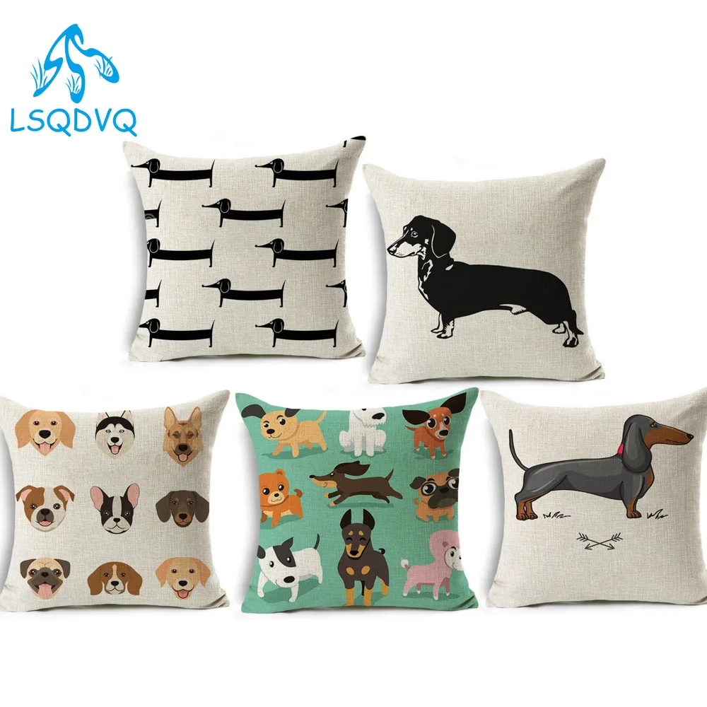 Decorative Pillows Dachshund Sausage Dog Pillow Home Décor Home