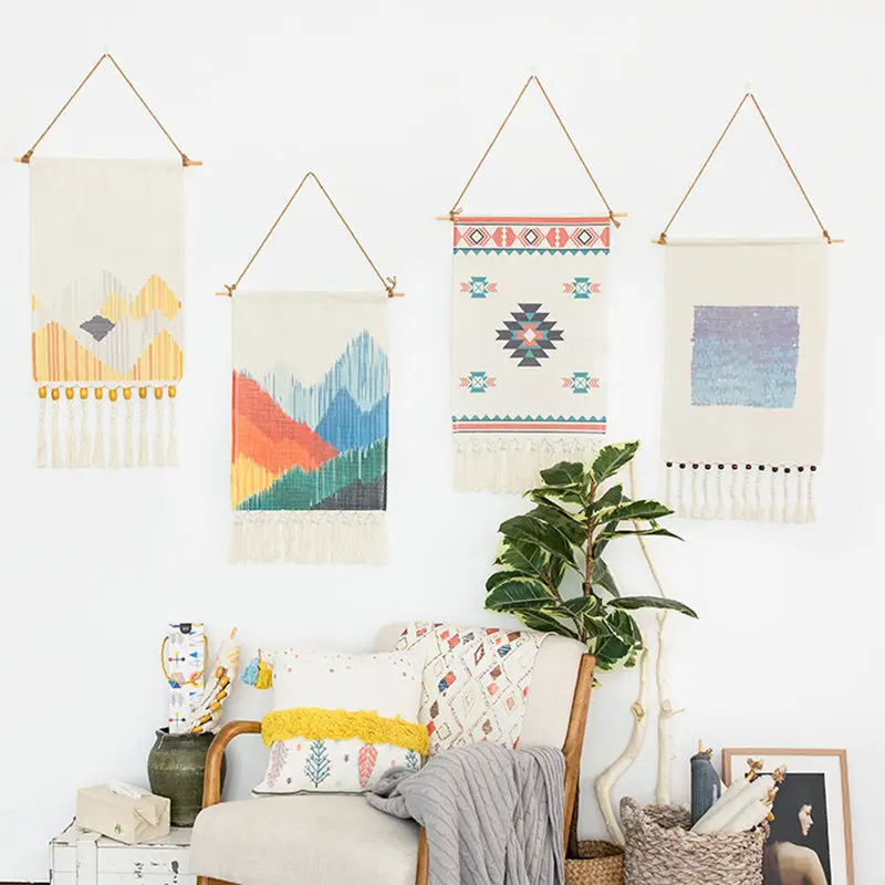 

Bedroom Tapestry Tapestry Wall Hangers Bedside Bed & Breakfast Decorative Painting Background Cloth INS Hanging Wall Cloth Onlin