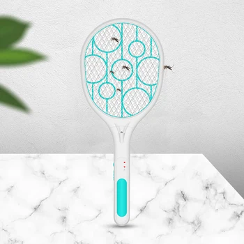 

USB Charge Electric Fly Mosquito Swatter Bug Zapper Tennis Racket Insects Killer Racket Insects Killer Stun Useful