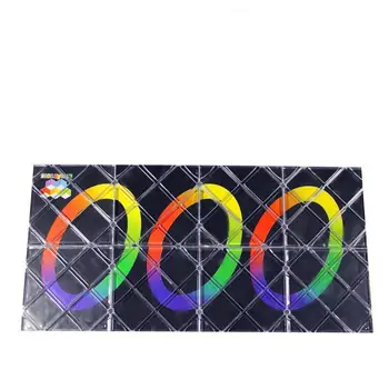 

RCtown LingAo 8 Panels 3 Rings Black Magic Folding Puzzle Cube Twisty