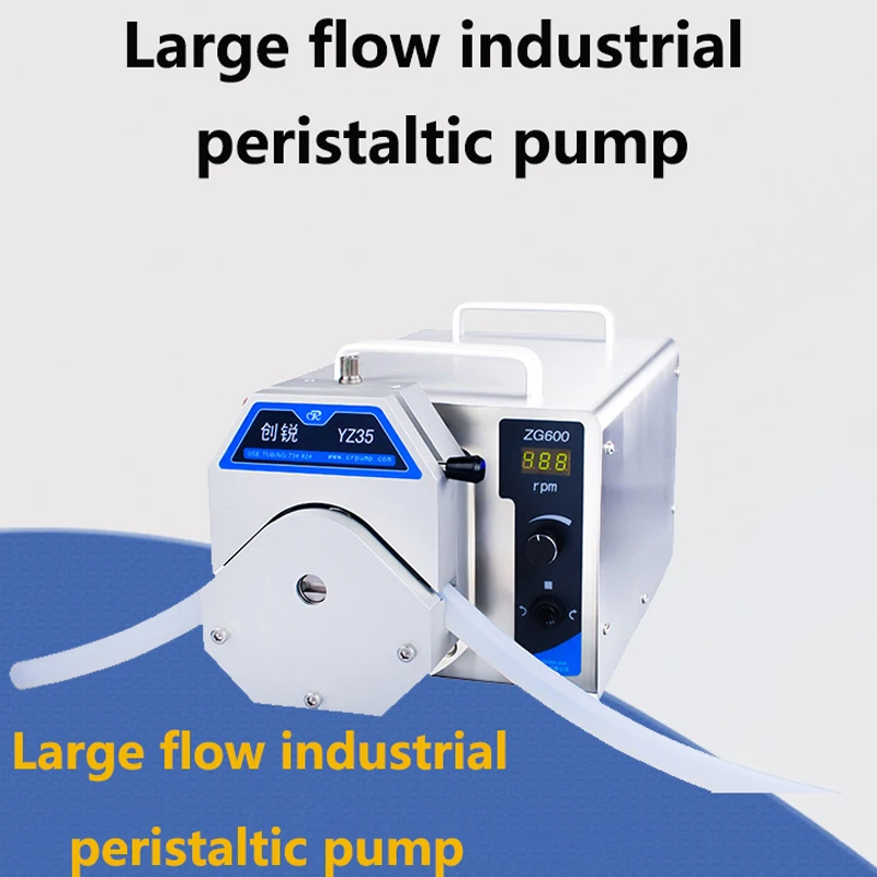

220V High flow Peristaltic Pump Industry Constant Current Dosing Liquid Filling Tools Stainless Steel Metering Pump Equipment