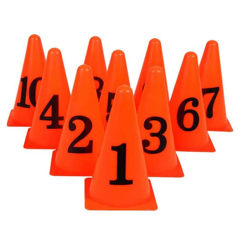10 Pcs 9 Inch Football Training Cones Sport Training Agility Marker