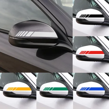 

2pcs Car rearview mirror reflective decorative stickers for Kia rio ceed sportage cerato soul sorento k2 k5 flip car styling