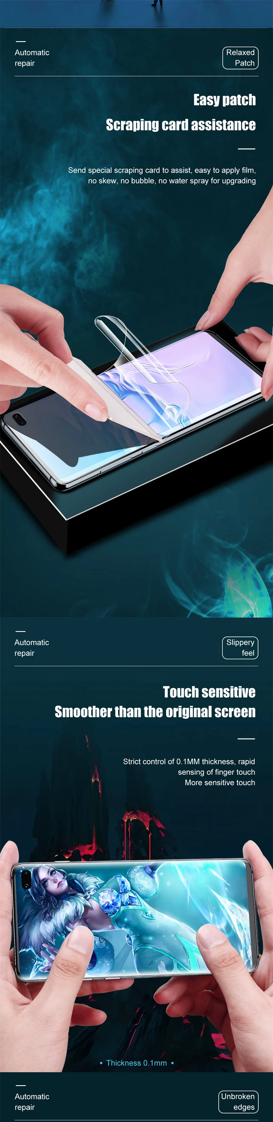 3PCS Für Samsung Galaxy S22 S21 S20 Ultra Plus Screen Protector Hinweis 20 10 9 8 S10 S8 S9 plus Lite S10E S20FE A52 S 5G Nicht Glas – Detail 5