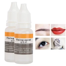 2pcs 15ml/Bottle Safe Pigment Color Fixing Agent Semi‑Permanent Eyebrow Lip Tattoo Color Lock Serum Fixed-line Tattoo Accessory