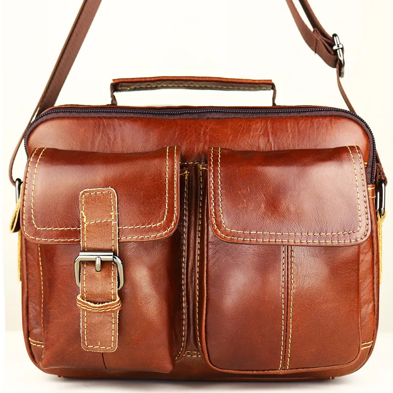 

Foreign Trade 2018 Really Casual Men Fashion First Layer Cowhide Leather Single-shoulder Bag Retro Messenger Bag a Generation of