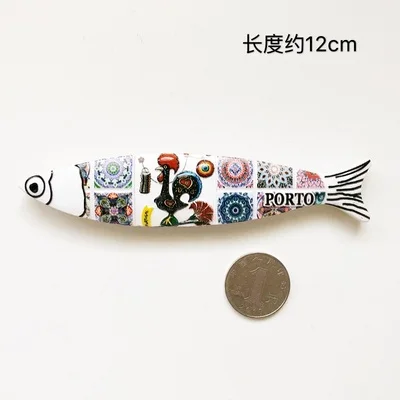 portugal sardines Стерео страны Туризм Сувенир протугал lisboa гитара петух магнит на холодильник фото сообщение бумажная наклейка креативная паста - Цвет: portugal sardines