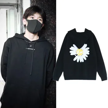 

Kpop BIGBANG GD Same Cap Hoody Unisex Winter Autumn Spring Fleece Suit Long Sleeve Hoodie Outerwears Black Tops