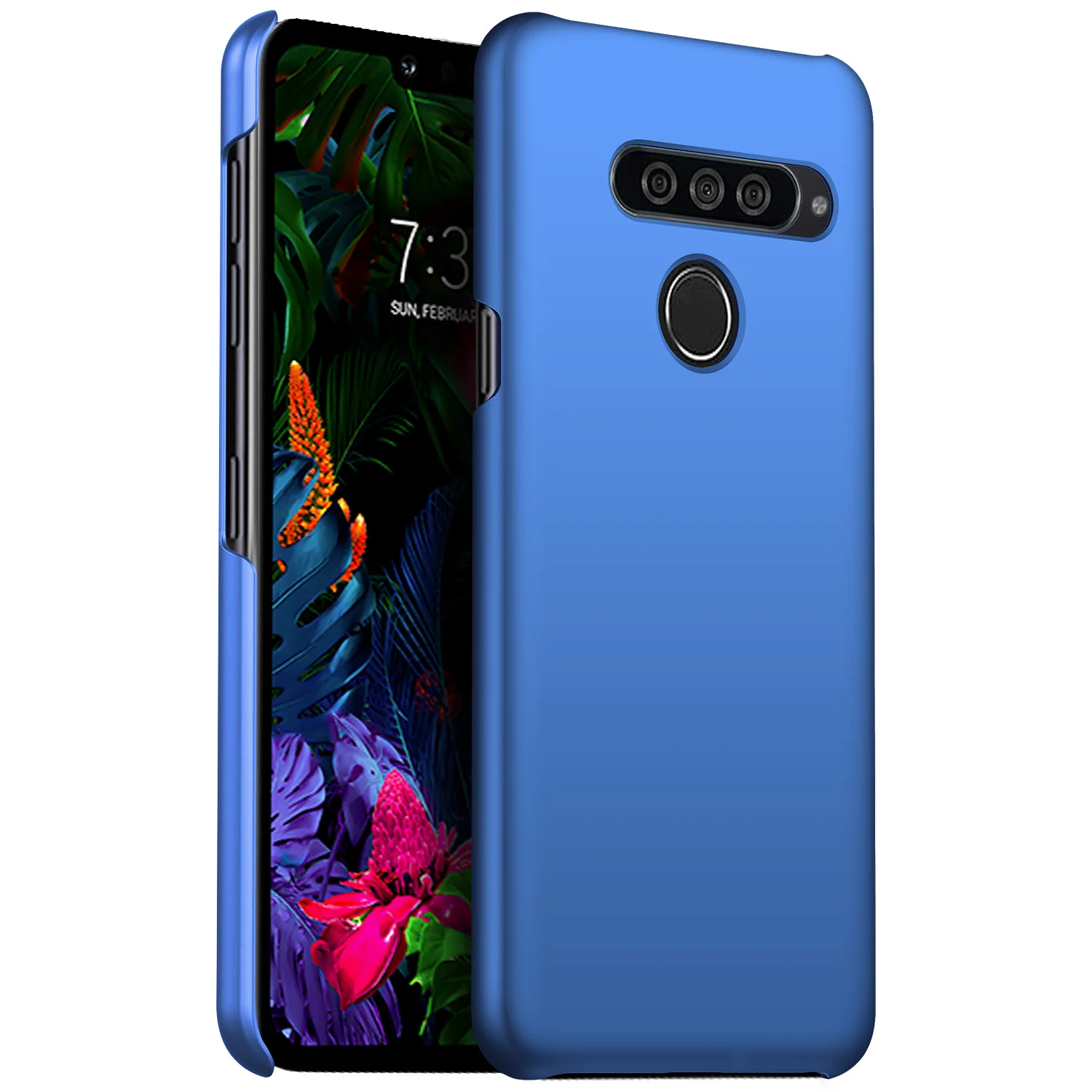 Для LG G8 чехол ThinQ Роскошный Матовый Жесткий чехол из поликарбоната для LG G8S ThinQ Q60 K50 Stylo 5 chockproof защитный чехол для телефона - Цвет: blue
