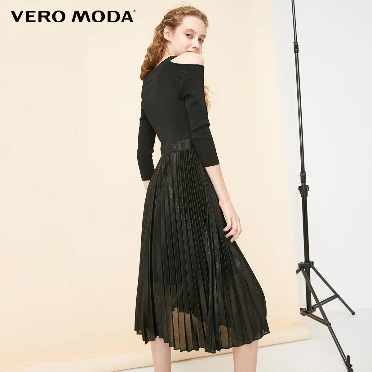 Вечерние платья Vero Moda с открытыми плечами и рукавами 3/4 | 31917C509