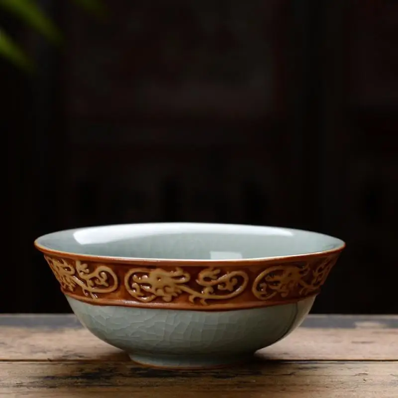 

Ceramics Glaze Drinkware Chinese Kung Fu Tea Set Teacup Cups Handpainted Blue And Green Ceramic Porcelain For Oolong Tea Cups