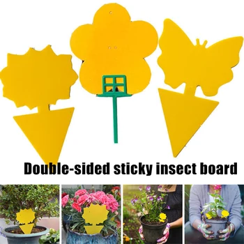 

10pcs Fruit Fly Trap for Indoor Outdoor Yellow Sticky Stickers Traps Catcher Killer for White Flies Mosquitos _WK