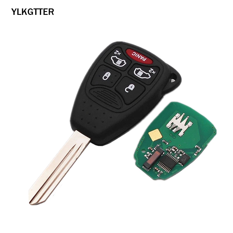 YLKGTTER 315/433 Мгц дистанционный ключ для Dodge Dakota Durango зарядное устройство для Jeep Grand Cherokee Chrysler 300 брелок с ID46 чипом - Цвет: Оранжевый