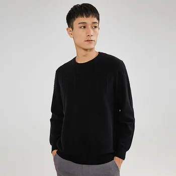 

Shepherd Legend New Men's Clothes Cashmere Round Neck 100% Pure Cashmere Fashion Sweater Casual Warm Shirt Top Coat 2XL