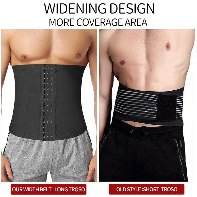 Body Shaper Waist Trainer Slimming Vest Mens Abdomen Reducer Sweat Slimming Trimmer Belt Fitness Corset Sauna Ultra Light