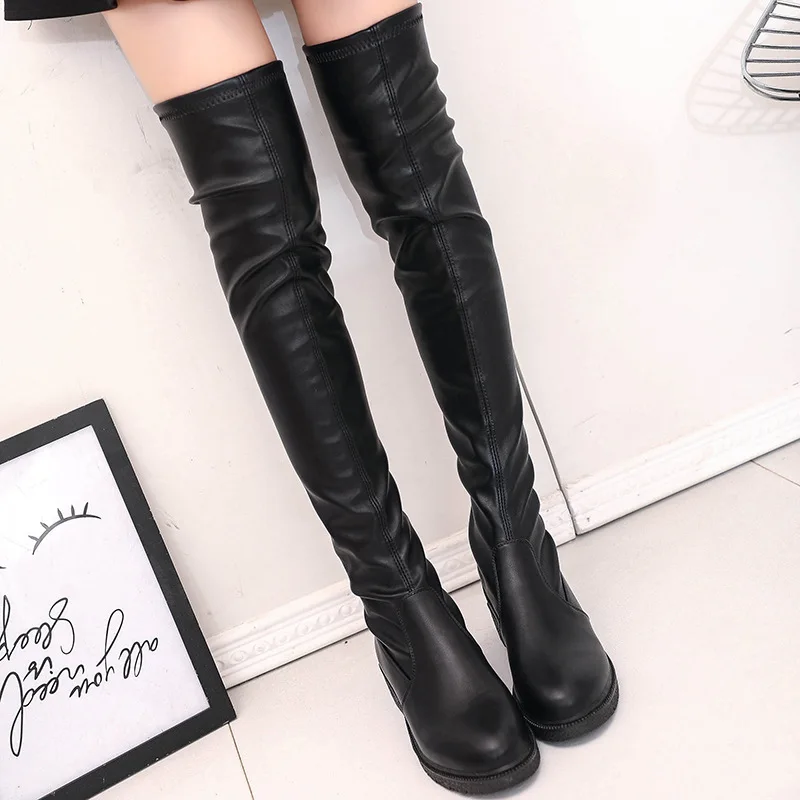 

2019 New Style Martin Boots over-the-Knee round-Toe after Zip Comfortable Leg-shape Care Large Amount Favorably