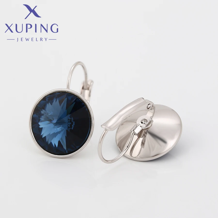Xuping Schmuck Charm Hohe Qualität Runde 14mm Stein Mode Elegante Trendy Stil Kristall Ohrring für Frauen Party Geschenk – Detail 28