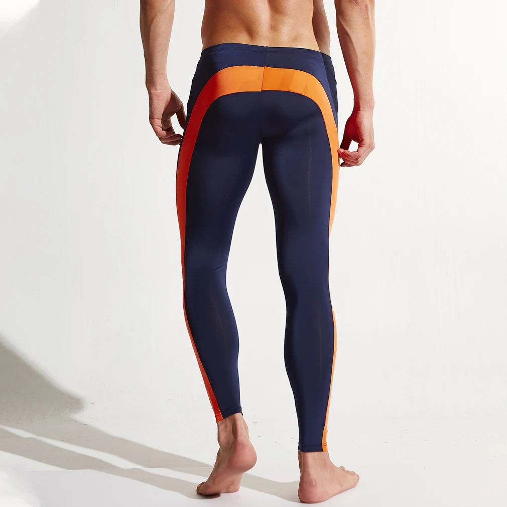 Fitness Compression Length Legging Athletic Sport Pants Men Gym Training Tight Tracksuit Athletic Pants by AIMPACT SJ01
