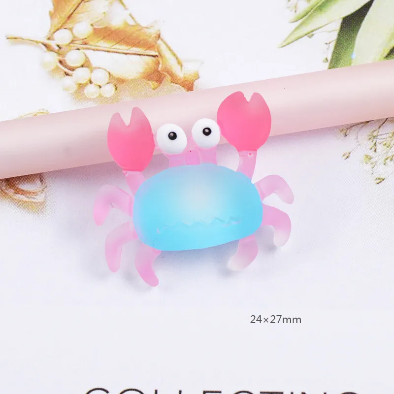 10 шт/партия прозрачная рыбка плоская задняя смола кабошон каваи Скрапбукинг с