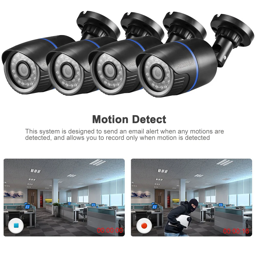 4CH AHD DVR Беспроводная CCTV Wifi камера система безопасности комплект 720 P/1080 P камера безопасности комплект системы видеонаблюдения