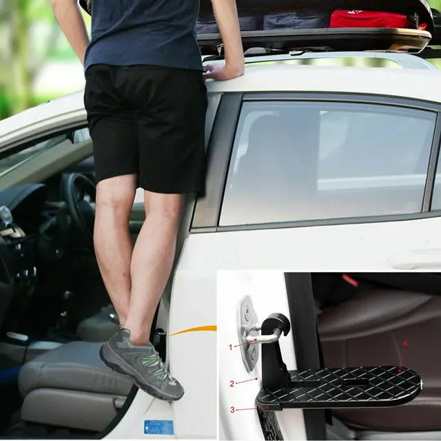 1 stücke Folding Auto Tür Haken Schritt Fuß Pedal Leiter Haken Für Jeep SUV  Lkw Dach BESTEN - AliExpress