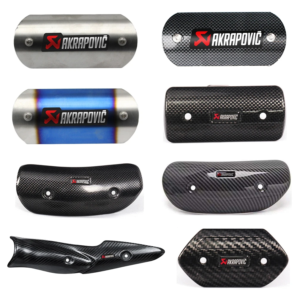 Akrapovic motorcycle exhaust muffler cover Carbon Fiber Protector Heat Shield for burgman 400 tracer 700 z750 z900 xt 660 xj6