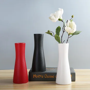 

Creative Nordic Gypsophila Dried Flowers Modern Minimalist Small Fresh Dining Table Living Room Ceramic Decorative Vase Ceramic