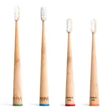 4 шт. зубная щетка из натурального бамбука с мягкой щетиной, Экологичная зубная щётка для отбеливания зубов, зубные щетки для взрослых детей