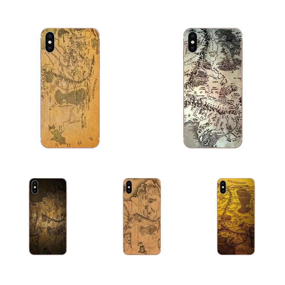Специально для samsung Galaxy Note 5 8 9 S3 S4 S5 S6 S7 S8 S9 S10 5G mini Edge Plus Lite винтажная карта Hobbit Tolkien