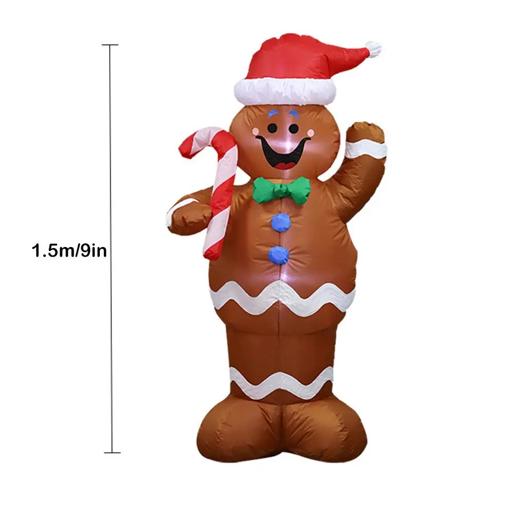 Inflatable Santa Claus Gingerbread Snow Man Set Christmas Garden Shopping Mall Decoration Christmas Home Party Supplies