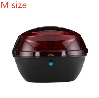 Red wine Motorcycle box universal electric vehicle rear tail box large medium size grid scooter toolbox CD50 Q02 G - Цвет: Red wine
