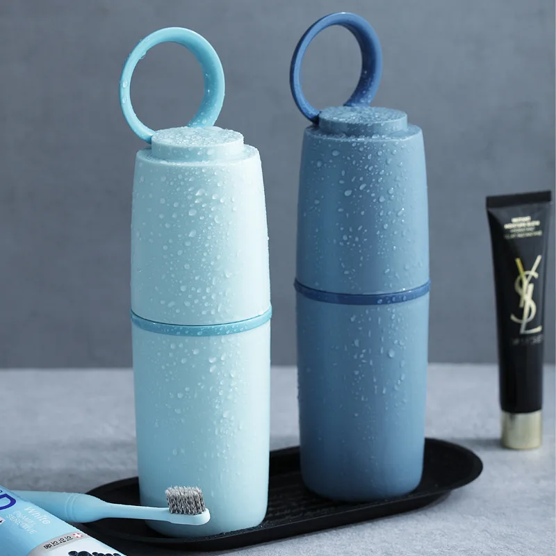 

Travel Toothbrushing Cup, Toothbrush Storage Box, Simple Travel Portable Mouthwash And Toothbrush Set