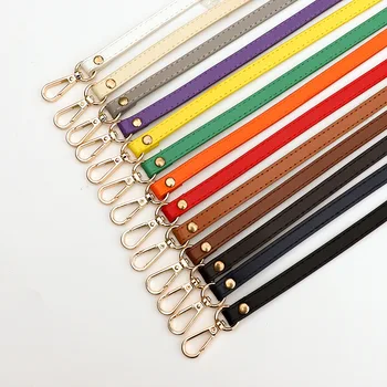 

2020 Solid Color PU Leather Shoulder Strap DIY 1.2cm Wide Bag Strap Bag Belt Crossbody Fashion Women Strap Replacement Belt