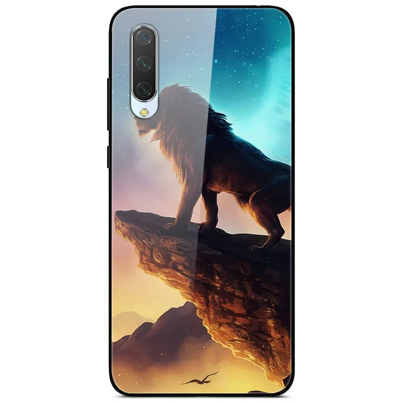 Для Xiaomi mi 9 Lite Чехол с милым рисунком стеклянный задняя панель жесткий обложка чехлы для Xiaomi mi 9 lite чехол для телефона mi9 лайт бампер