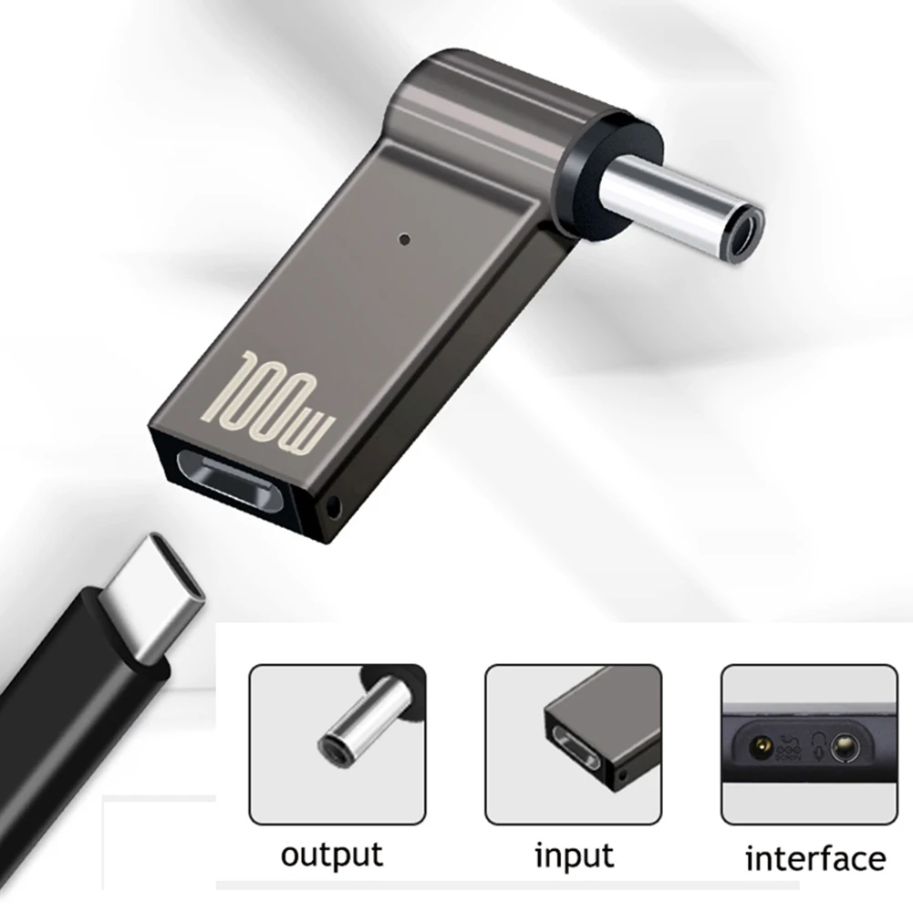 100W USB Type-C Female to DC Male Jack Plug Converter for Acer, Samsung, Lenovo Laptop Power Charger Description Image.This Product Can Be Found With The Tag Names Computer Cables Connecting, Computer Peripherals, Laptop power charger supply adapter connector, PC Hardware Cables Adapters