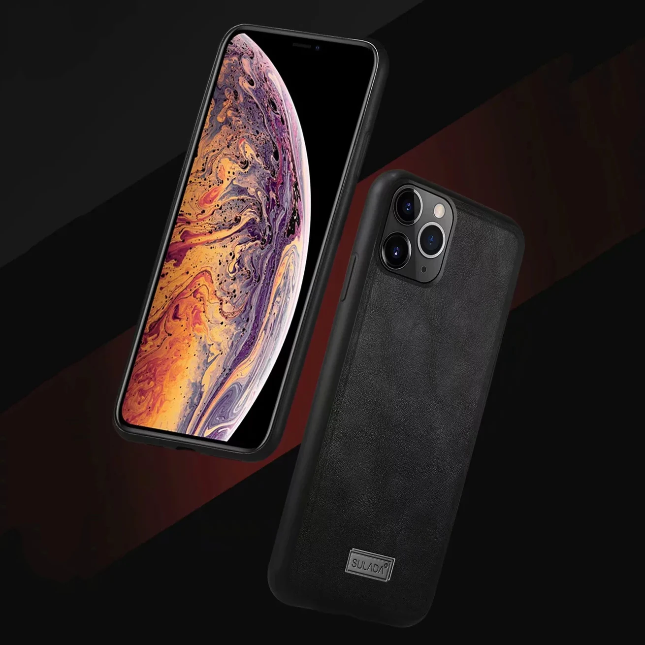 Ultra Light Handmade Leather Case For iPhone 11 Pro Max Soft edge Shockproof Back Phone Cover For iPhone 11 X XS 6 7 8 Plus Case