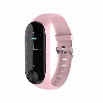 

3 Colors Magnetic-Suction Charging Smart Watch Sports Fitness Activity Heart Rate Tracker Watch Calories IP67 Soft Watchband