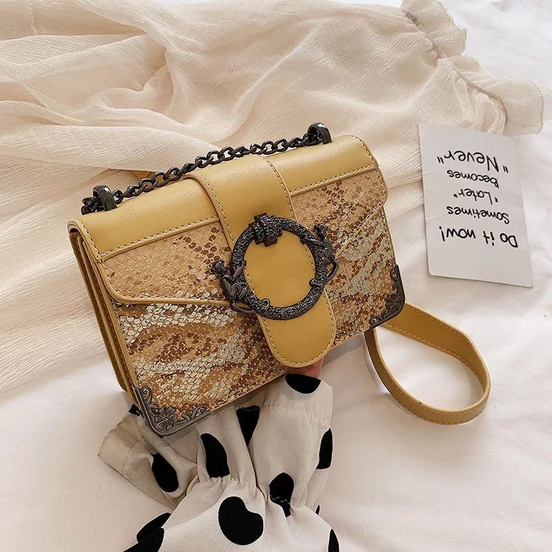 

Summer New Arrival Bag Women's 2019 New Style Fashion Korean-style Fashion INS Versatile Chain Shoulder Square Sling Bag