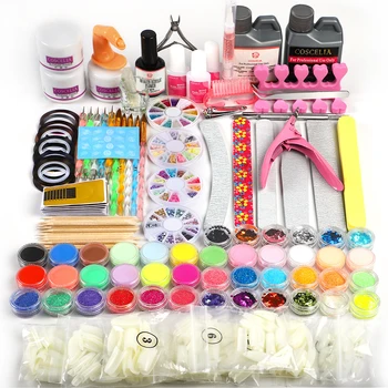 

COSCELIA US Warehouse Acrylic Powder Tools For Nail Art Manicure Tools Set Kits Nails Kit All For Manicure Set