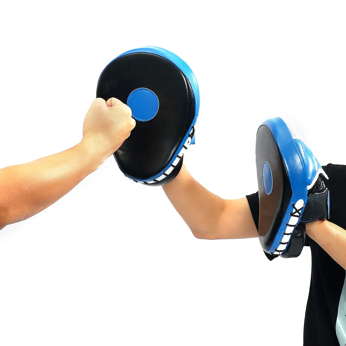 1Pair Breathable Boxing Hand Target MMA Martial Thai Kick Pad Karate Training Mitt Focus Punch Pads Sparring Boxing Bag Red Blue