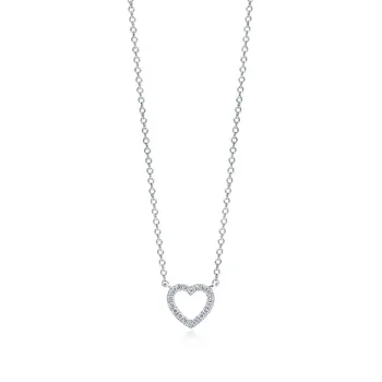 

YTF87 925 Silver Wedding necklace For Women Simulated Jewelry Engagement necklace Accessories